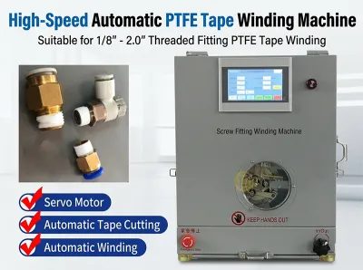 Machine Automatique d'Enrubannage de Ruban PTFE WPM-1308