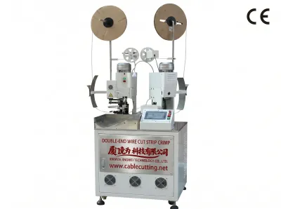 Machine Automatique de Coupe, Dénudage et Sertissage Double Extrémité - Wire Cut Strip Crimp Machine - Machine de sertissage de fils automatique