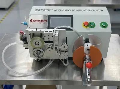 Machine Semi-Auto Coupe, Enroulement et Mesure de Câble WPM-2009LC
