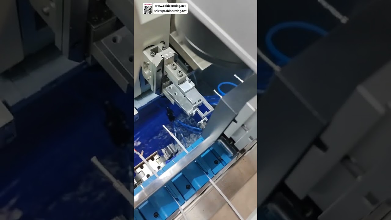 Machine de prétraitement de câble automatique : dénudage, brossage, torsadage, gaine aluminium et découpe laser