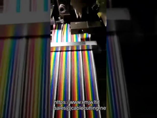 Machine semi-automatique de dénudage et sertissage de câble ruban 3x20p - Prend en charge fil plat 20 à 40 broches