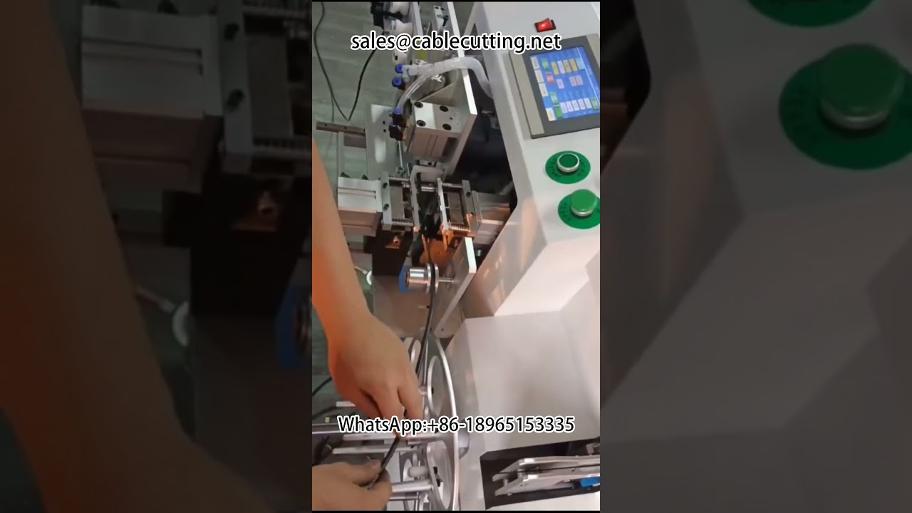 Machine automatique de comptage, tri, dénudage, coupe, bobinage et ligature de mètres #ComptageBobinage