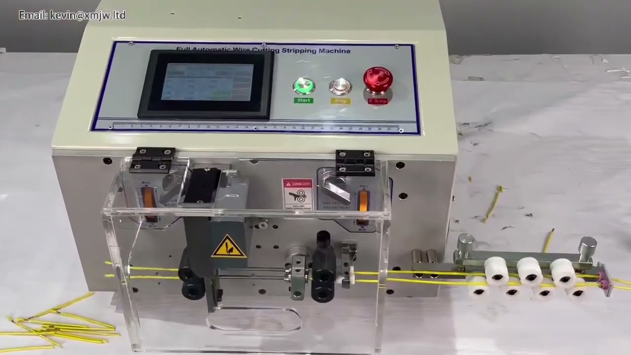 Machine à dénuder automatique 0-180mm² avec écran tactile - Coupe et dénudage précis des câbles