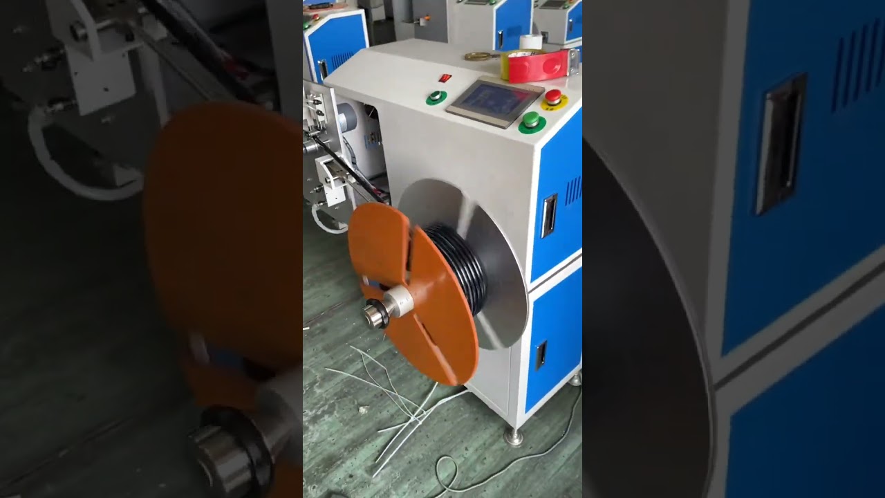 Machine automatique de comptage, tri, coupe et enroulage de tubes PVC/caoutchouc – Ø 1 à 16 mm