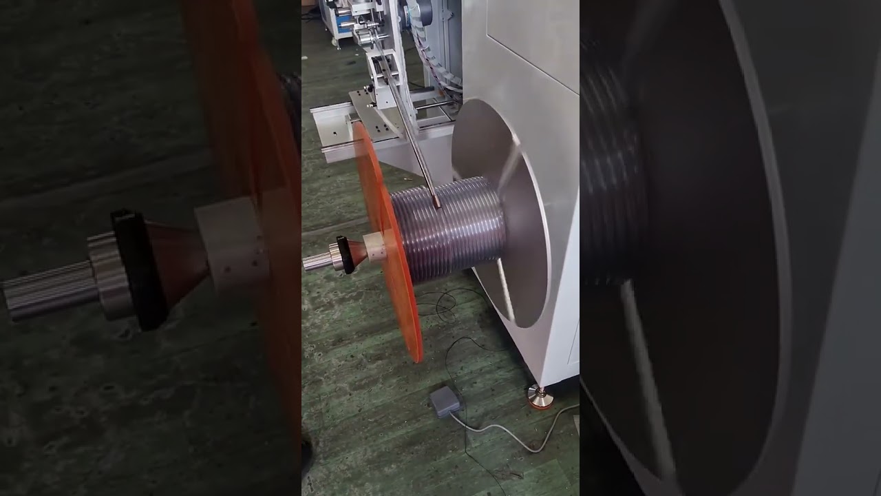 Bobineuse de tubes avec coupe et dosage précis – Vitesse réglable et enroulement net pour tous types de tubes