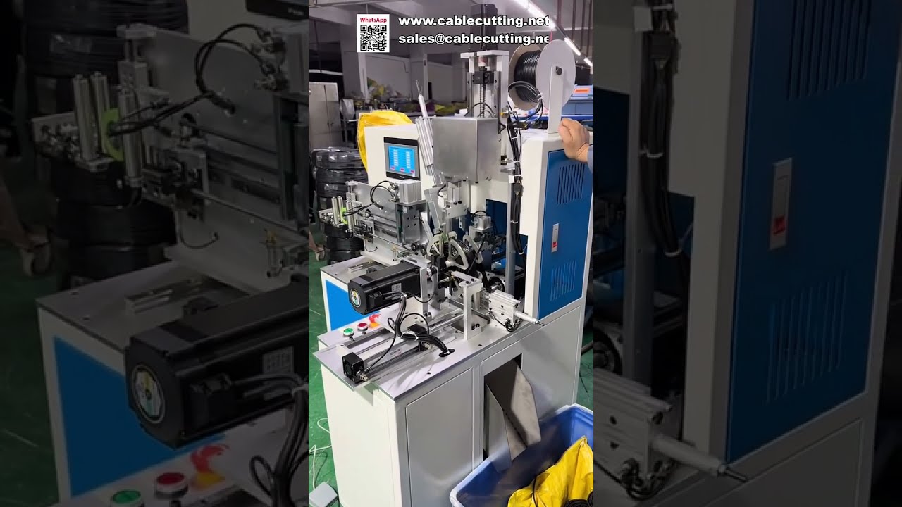 Machine entièrement automatique : comptage de mètres, coupe, bobinage et ligature de fil