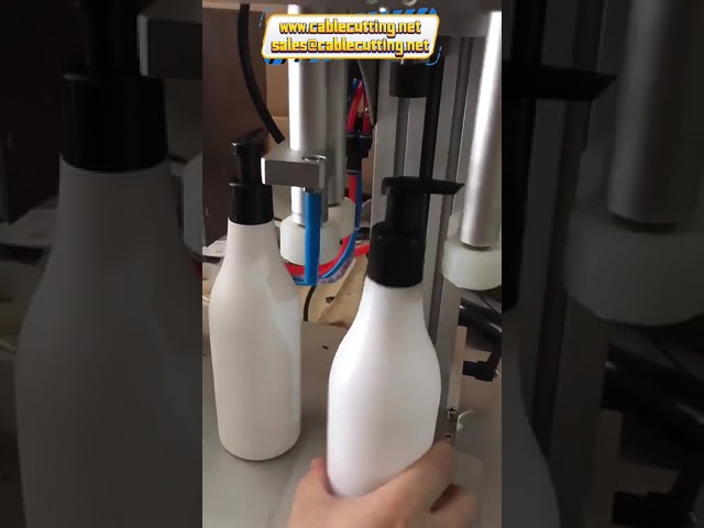 Machine de capsulage à vis pour bouteilles spray et PET – modèle de table compact