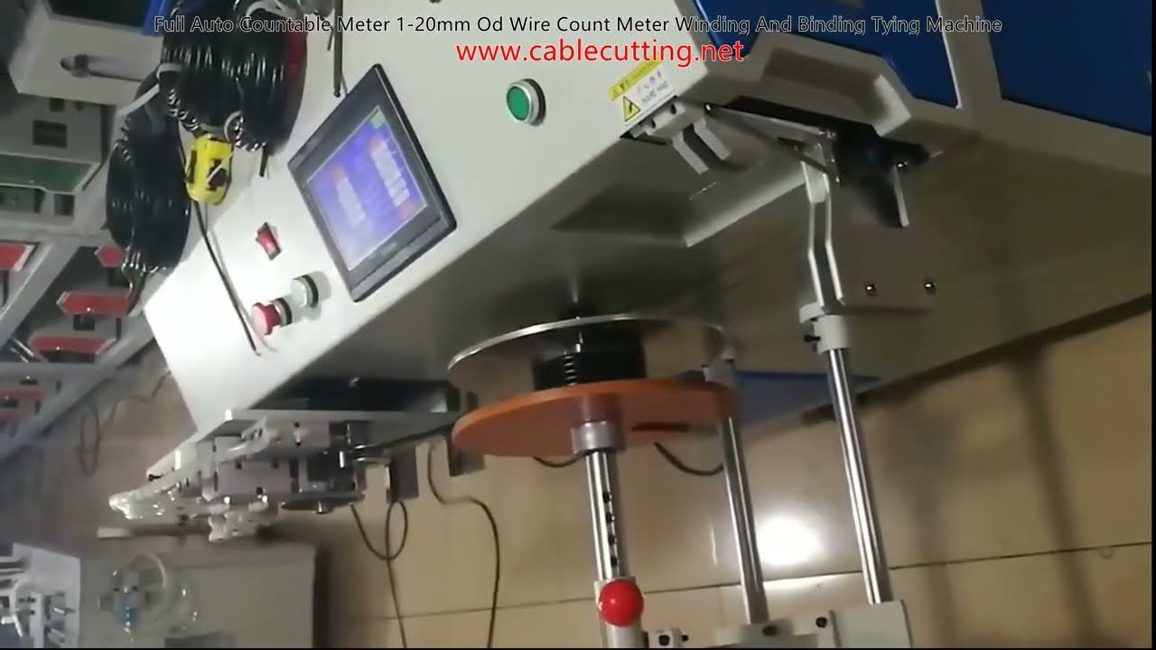 Machine automatique de comptage, bobinage et ligature pour fils de 1 à 20 mm