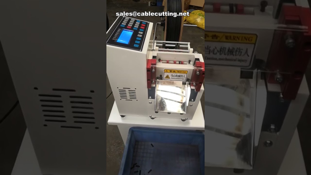Machine de découpe de gaines thermorétractables | Coupe-gaine automatique pour câbles