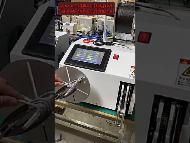Machine automatique de bobinage de fil électrique 3-28mm avec écran tactile numérique - Outils de serrage et liaison de câbles