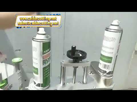 Étiqueteuse de table pour pots en verre, canettes, bouteilles de vin et huiles essentielles - Machine à étiquettes adhésives