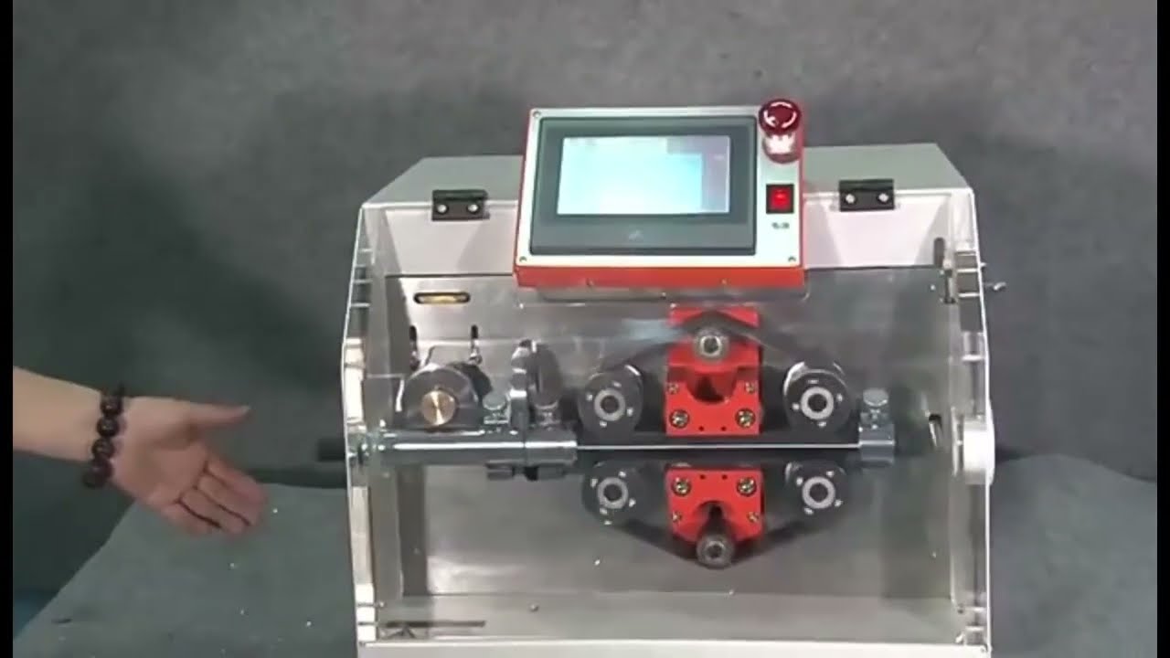 Machine de découpe automatique de câbles et tuyaux ondulés | Coupeuse de tubes plastiques et fils
