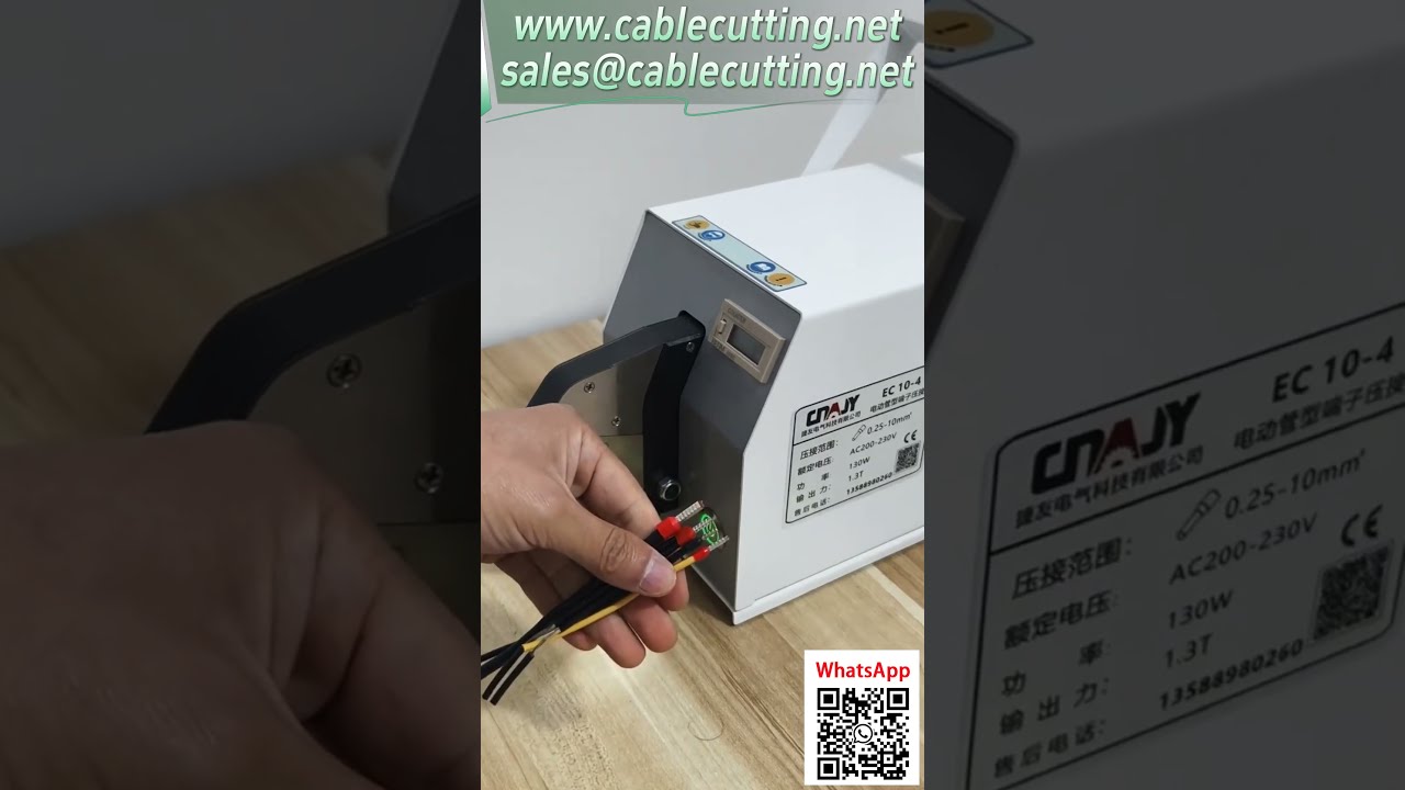 Sertisseuse électrique EC 10-4 pour cosses tubulaires - Présentation du modèle