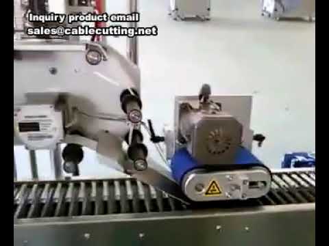 Machine d'étiquetage horizontale pour bouteilles rondes, flacons et liquides oraux
