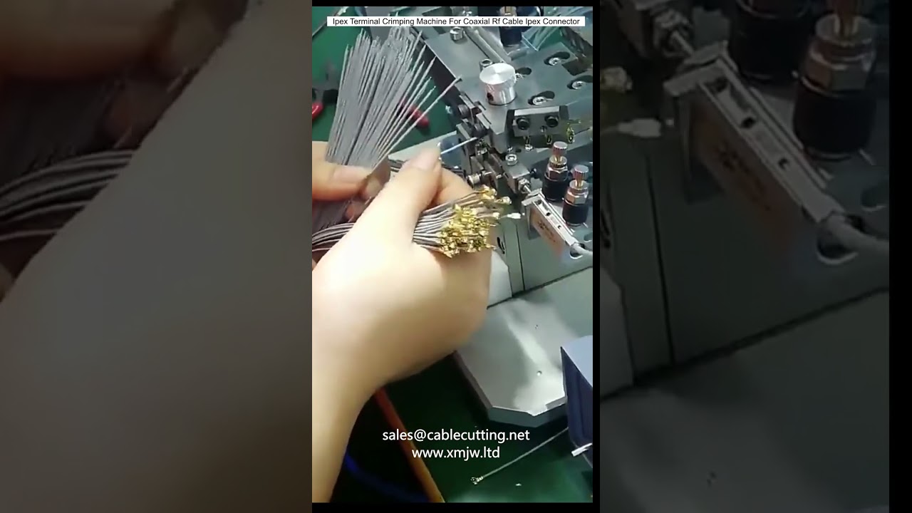 Machine à sertir les terminaux IPEX pour câble coaxial RF et connecteurs IPEX