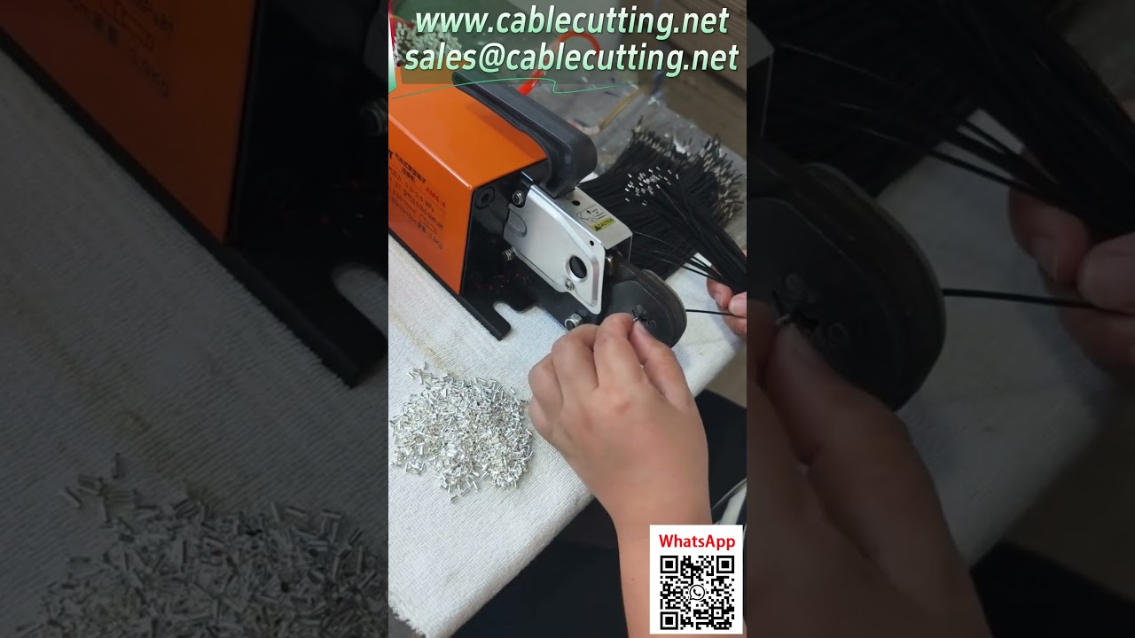 Machine à sertir les cosses tubulaires pneumatique – Démonstration en usine