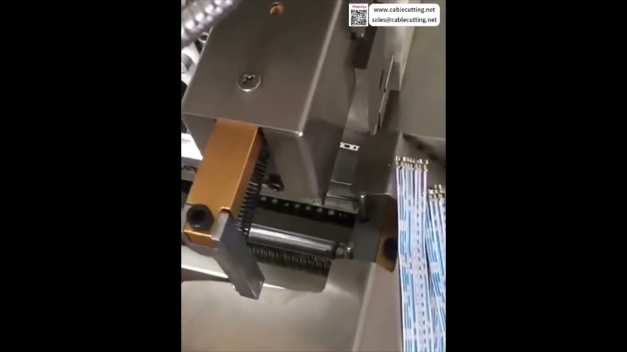 Machine à sertir les câbles plats semi-automatique : outil de contrôle de sortie fluide pour une fabrication de qualité supérieure