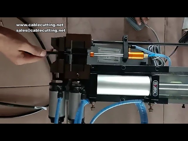 Dénudeuse de câbles pneumatique 315 – Machine automatique compacte pour fils et cordons électriques