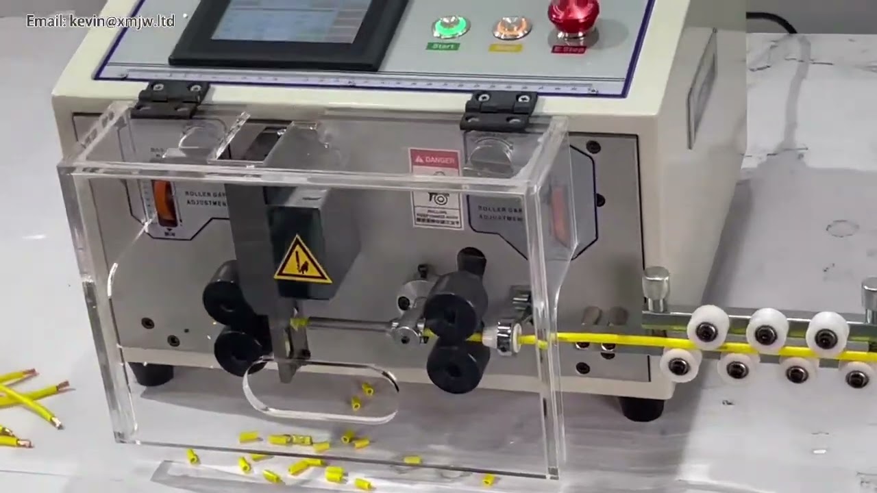 Machine à dénuder automatique SWT508E : coupe et dénudage de câbles de 0,1 à 8 mm²