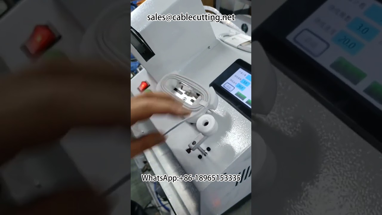 Machine à enrouler câbles de données et à conditionner sur carte papier | Dénudeuse automatique pour automobile & DIY
